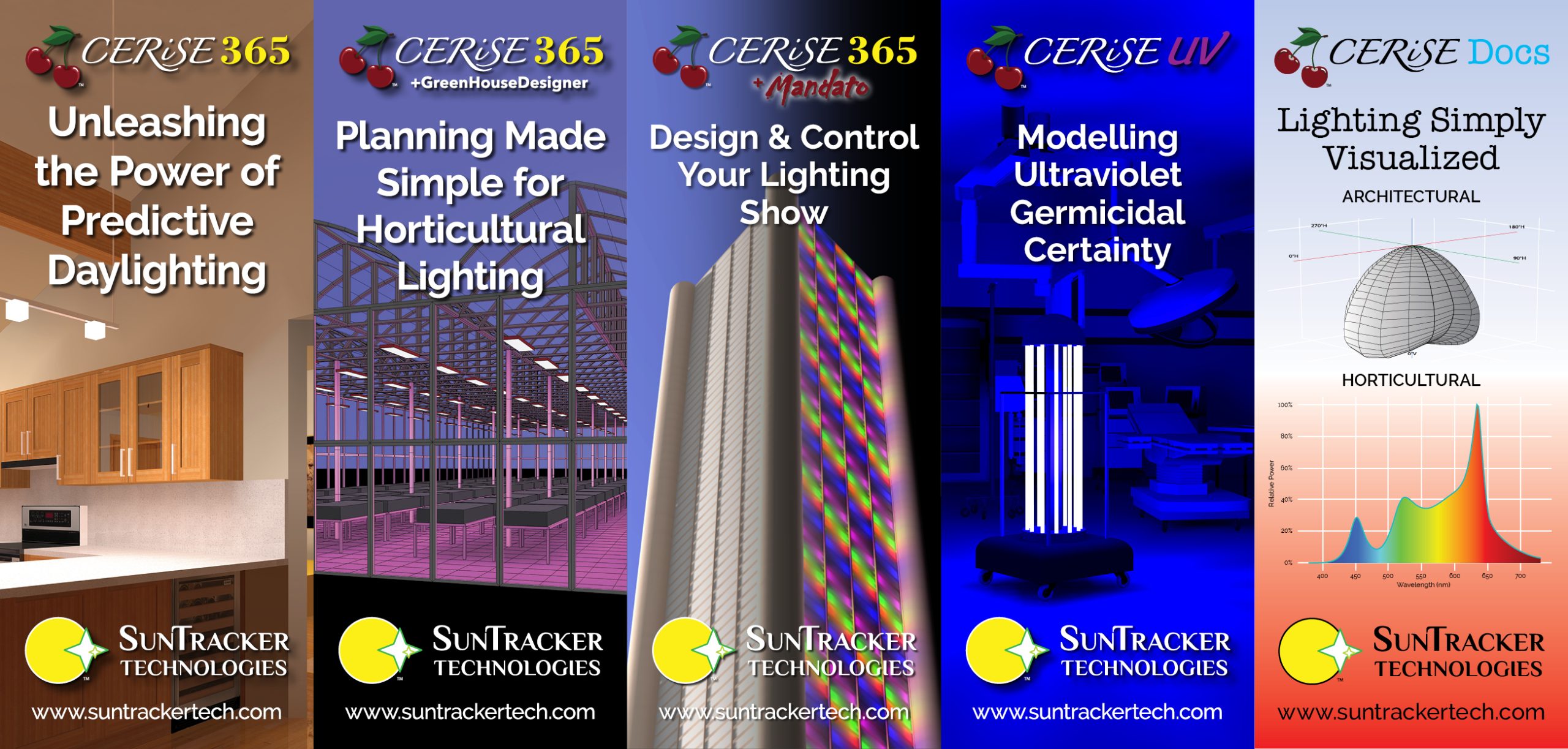 5 Banners with SunTracker Logo 150ppi